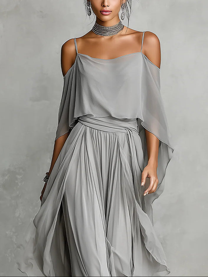Celeste | Elegant Chiffon Set