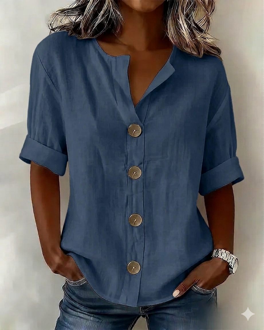 Pavixa | Lightweight Button Blouse