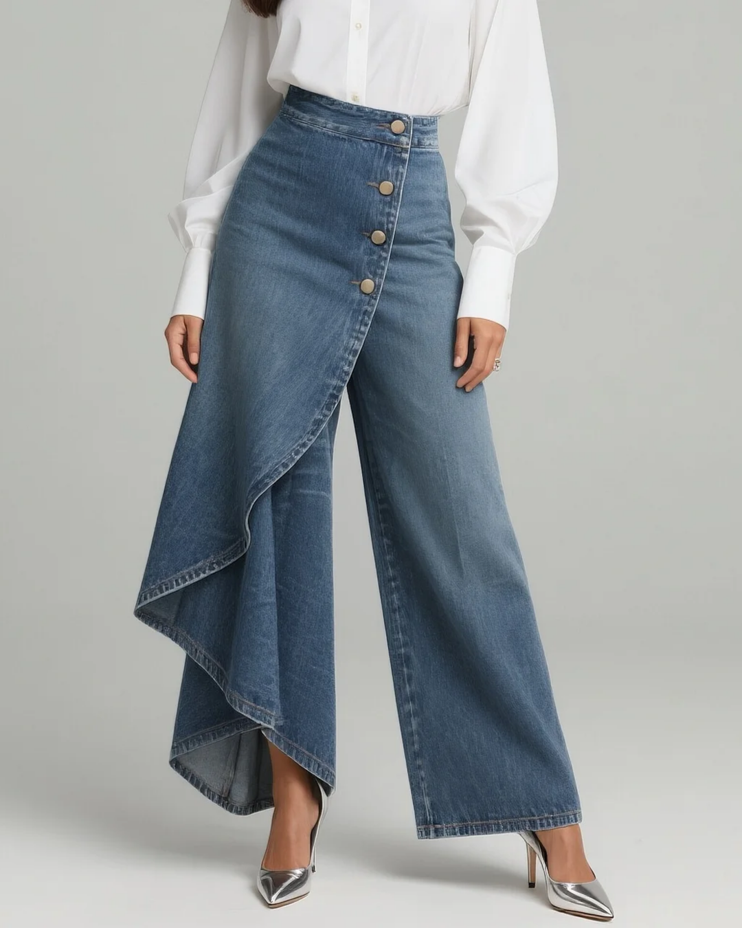Aria™ | Wrap Denim Jeans