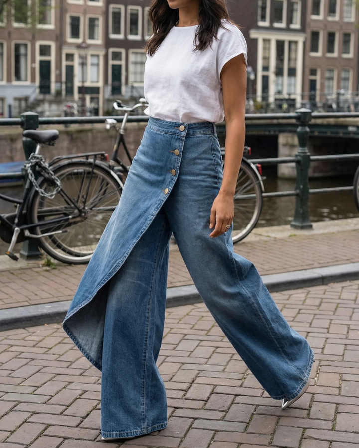Aria™ | Wrap Denim Jeans