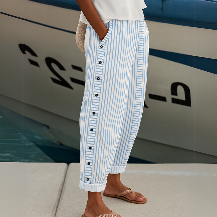 Mila™ | Comfortable Striped Casual Pants