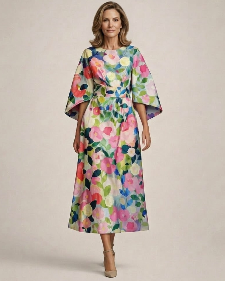 Maribel™ | Floral Midi Dress
