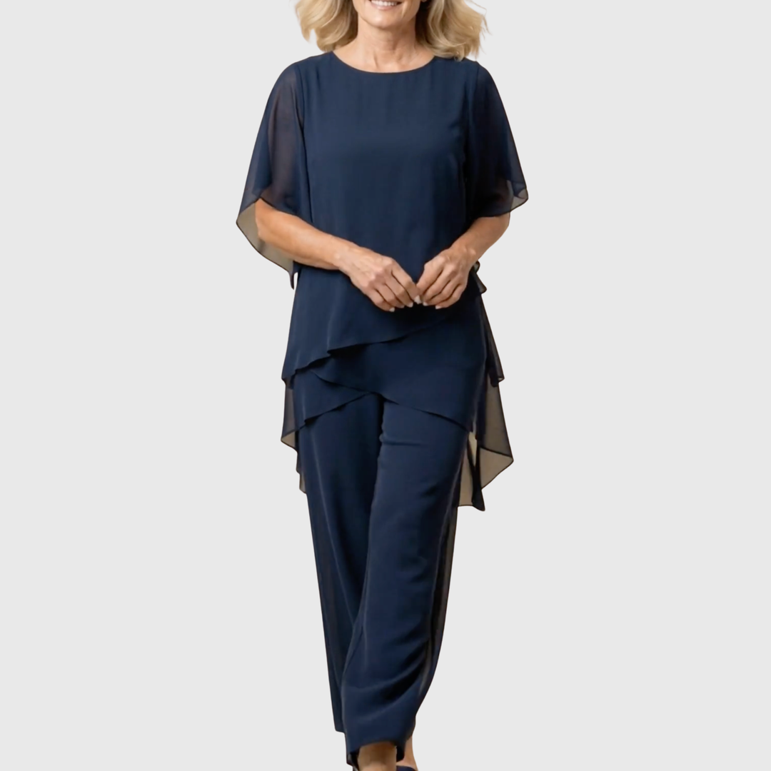 Helen™ | Draped Palazzo Suit