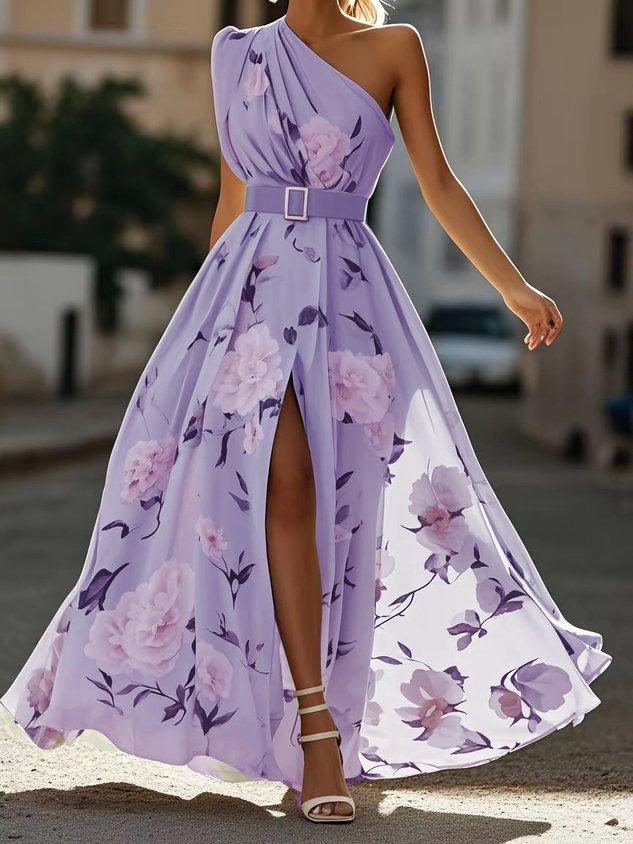 Julie | Floral One-Shoulder Maxi