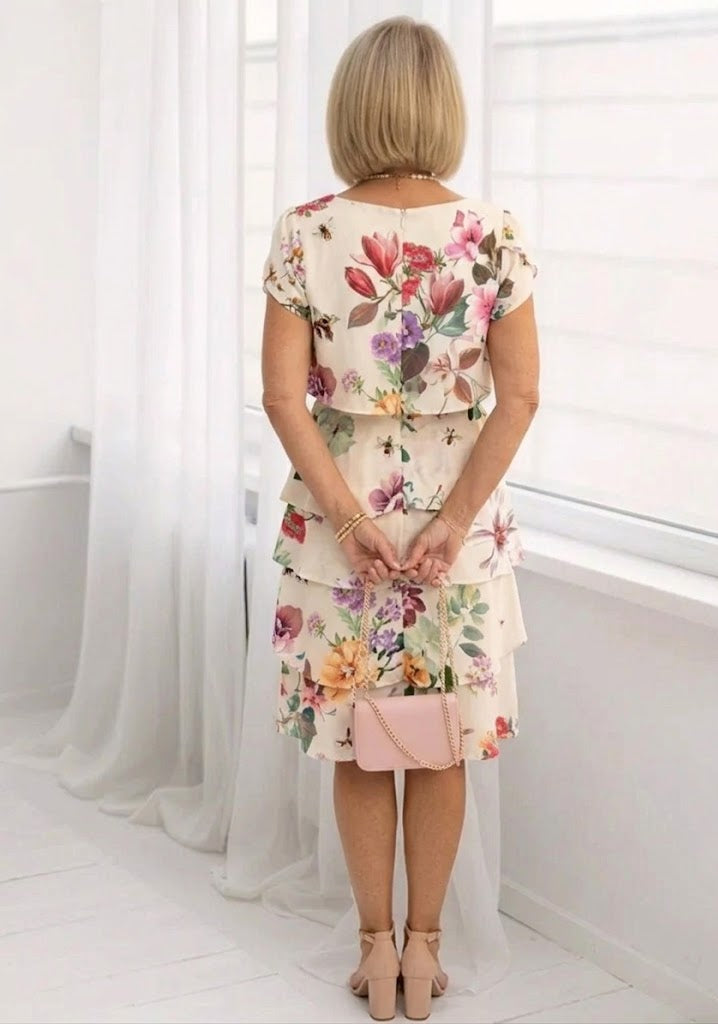 Helena | Elegant Comfort Ruffle Dress