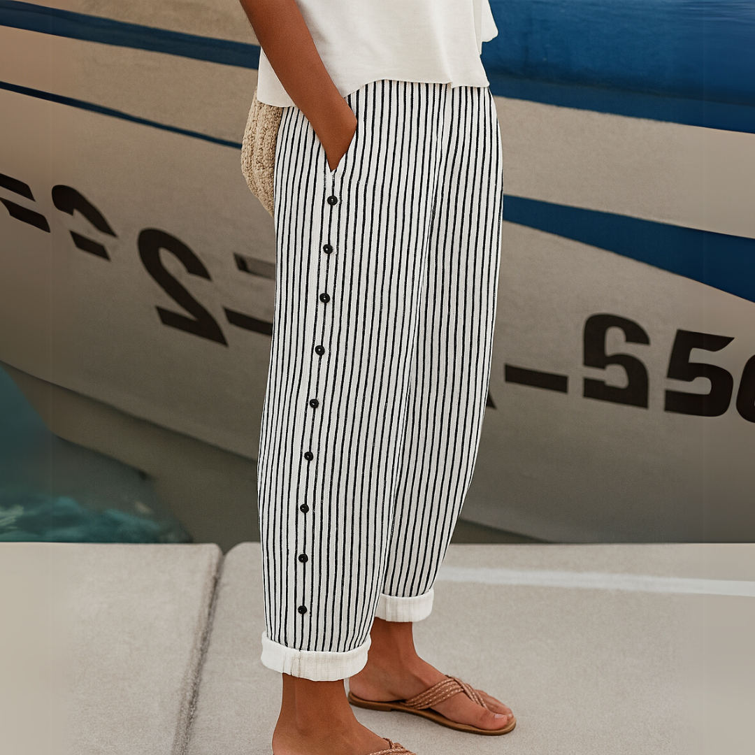 Mila™ | Comfortable Striped Casual Pants