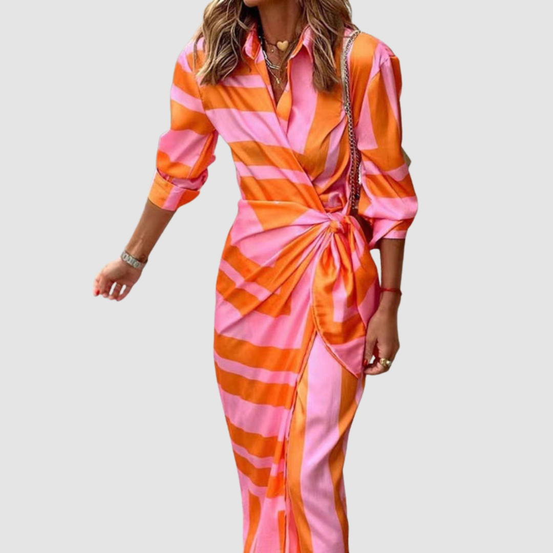 Emily™ | Elegant Striped Dress