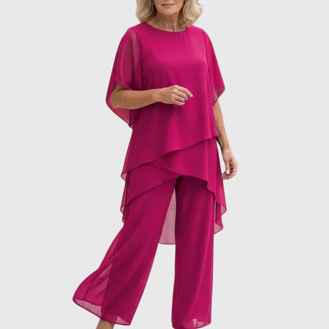 Helen™ | Draped Palazzo Suit