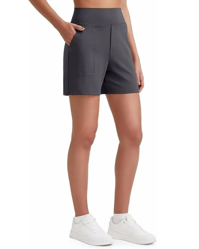 Veloura | High-Waisted Walking Shorts