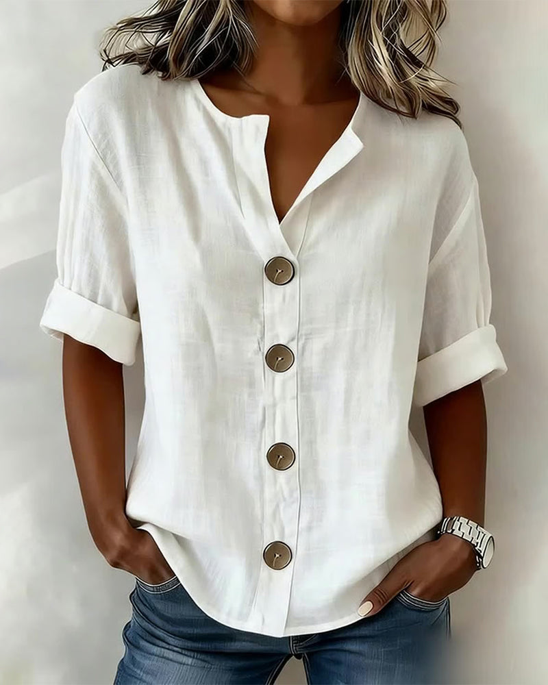 Pavixa | Lightweight Button Blouse