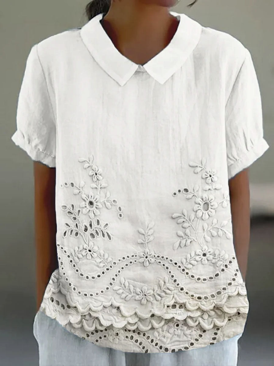 Elise™ | Flattering Embroidered Blouse
