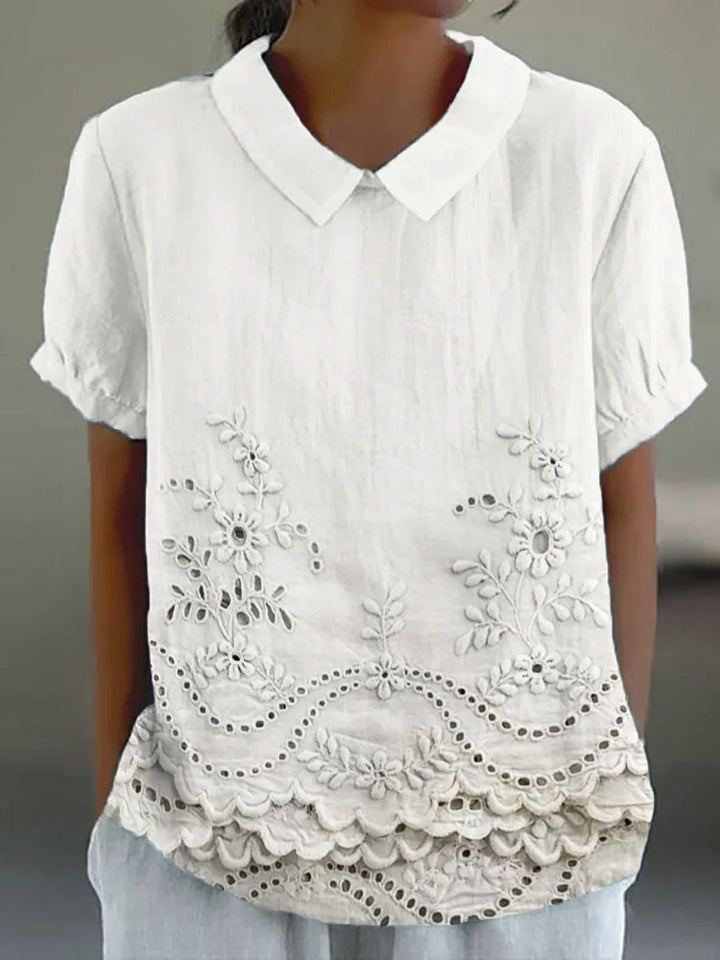 Elise™ | Flattering Embroidered Blouse