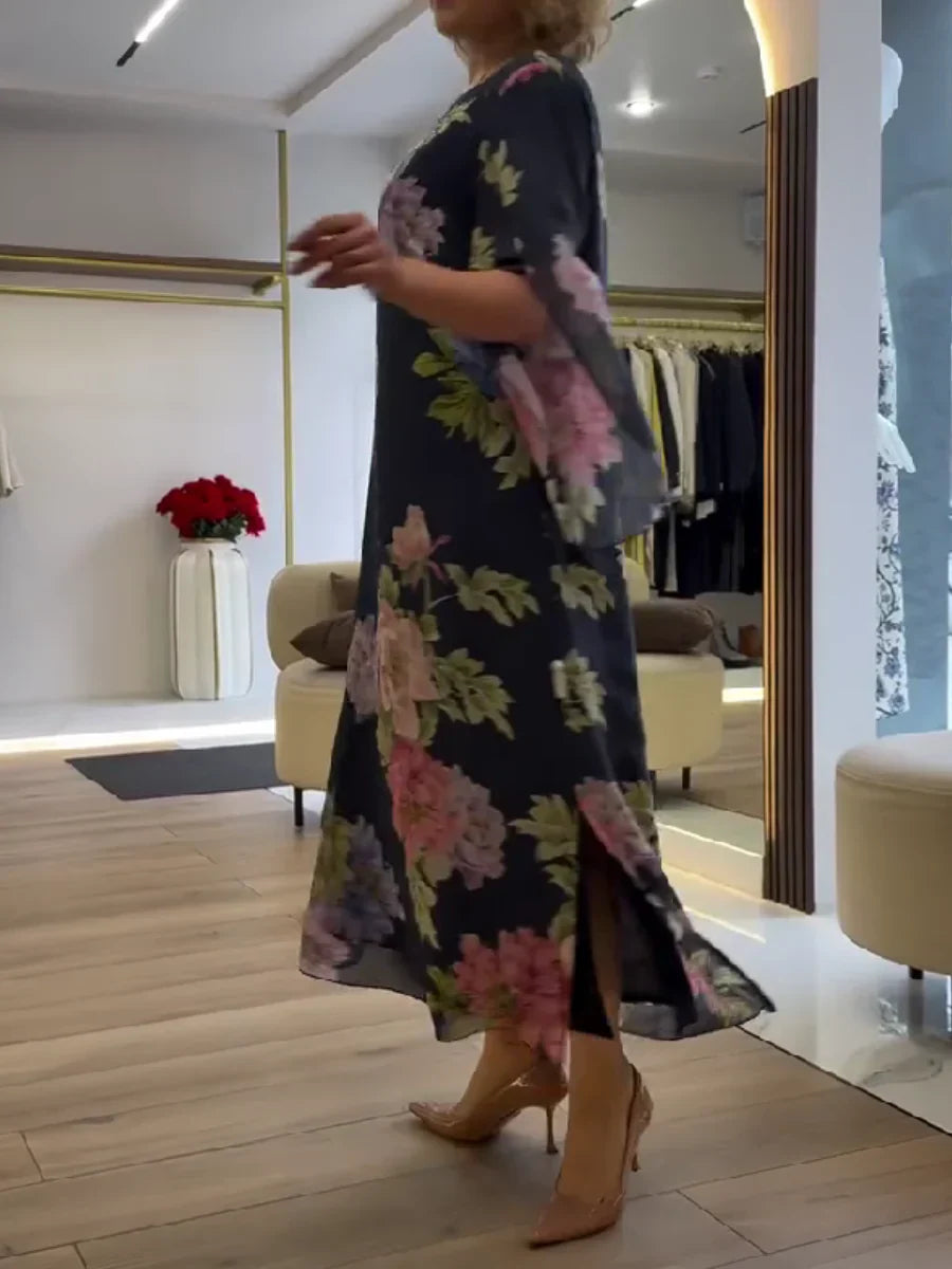Lillian | Elegant Floral Maxi Dress