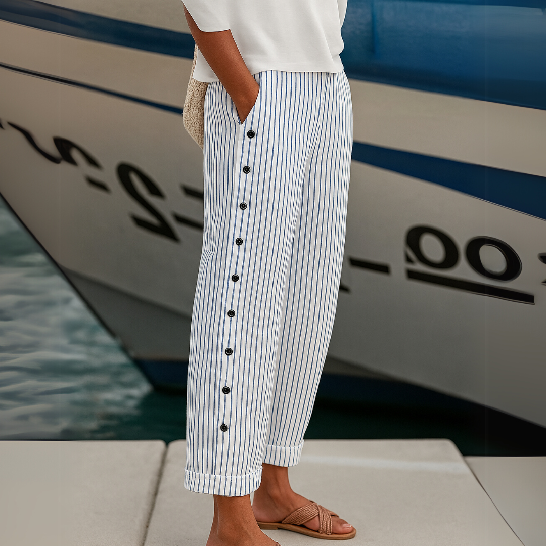 Mila™ | Comfortable Striped Casual Pants