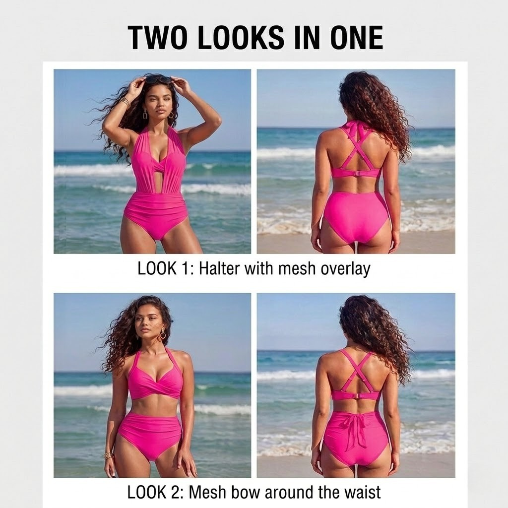 Cerys | 2-in-1 High-Waisted Tummy Control Bikini