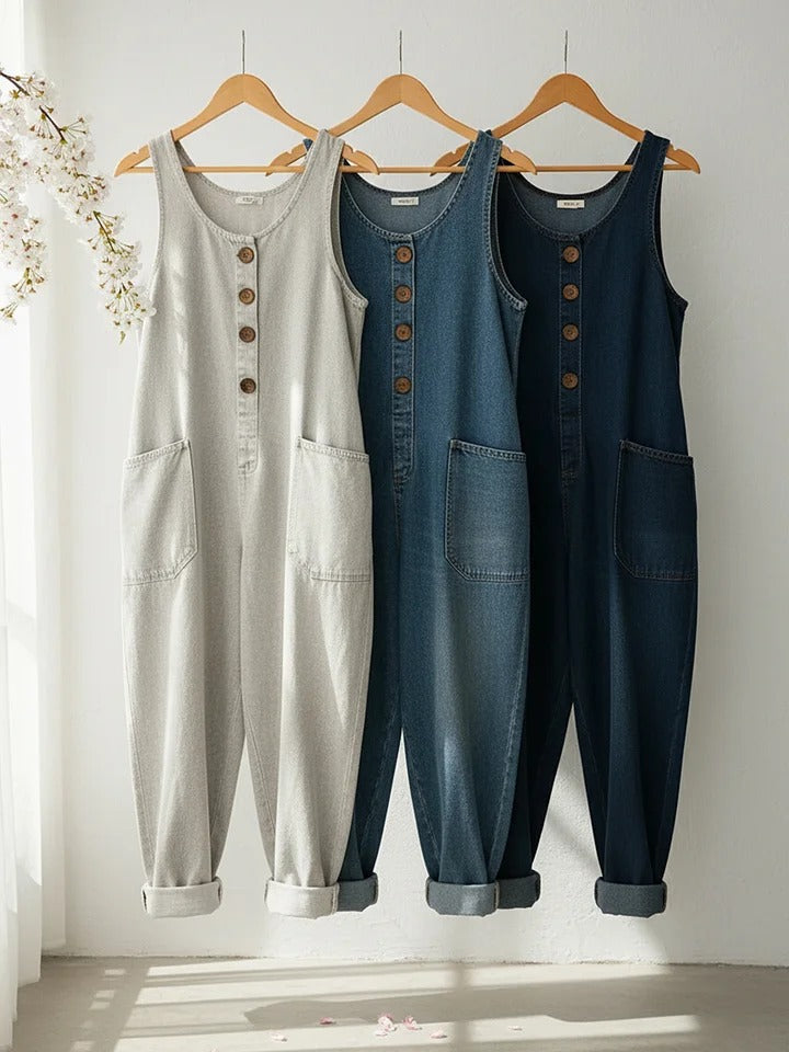 Mila™ | Relaxed Denim Jumpsuit