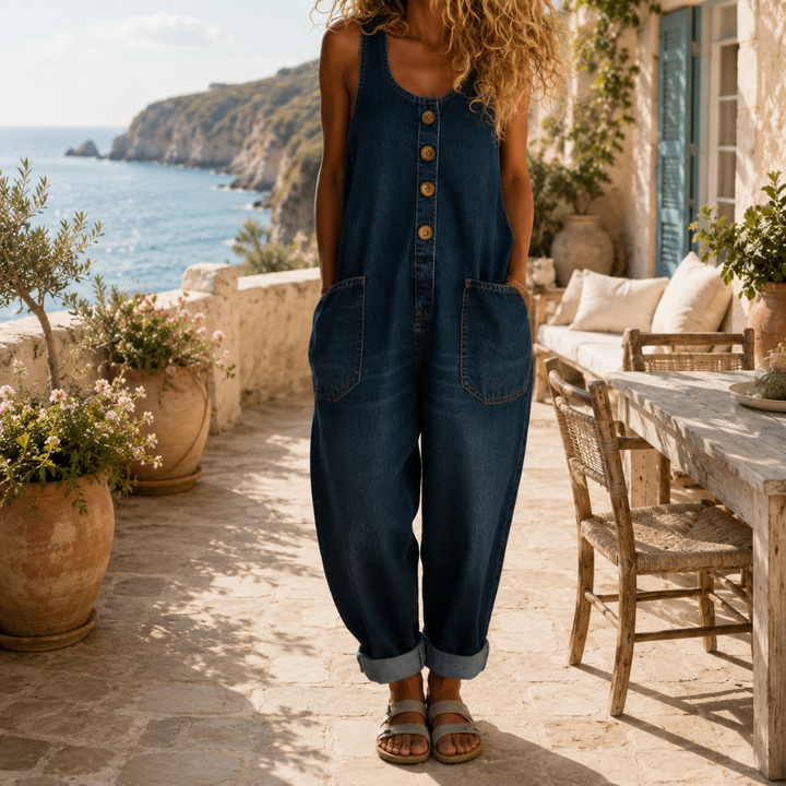Sadie | Vintage Washed Denim Overalls