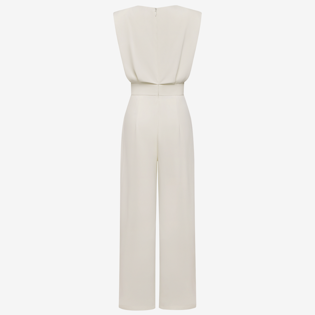 Aria™ | Elegant Belted Jumpsuit