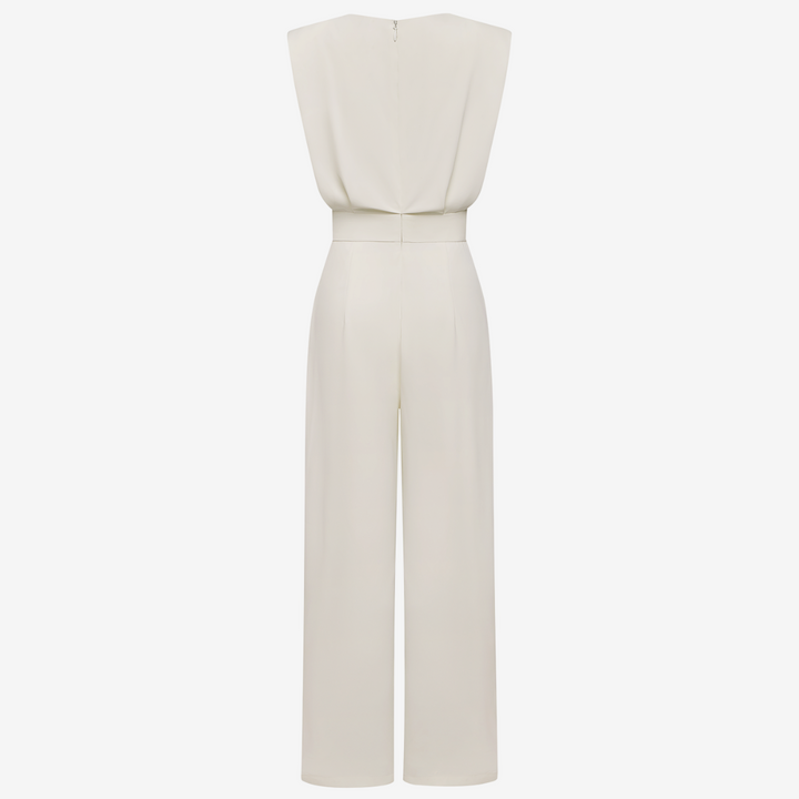 Aria™ | Elegant Belted Jumpsuit