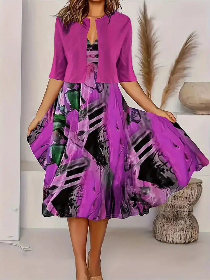 Valencia™ | Elegant Long Skirt Two-Piece Set