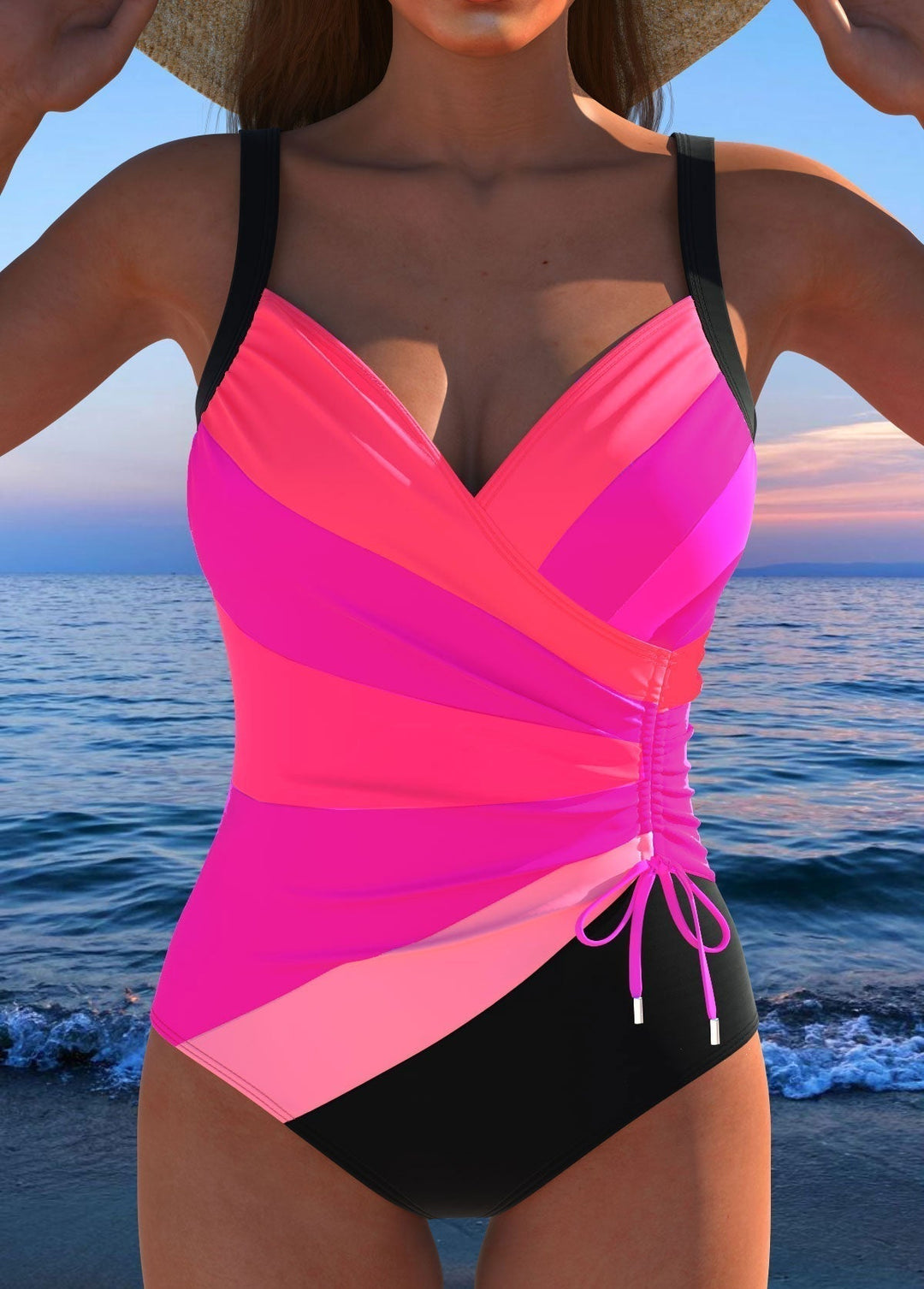 Ariana | Colourful Wrap Swimsuit