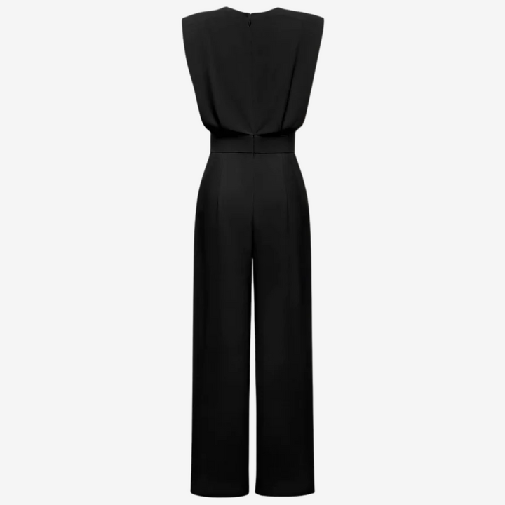 Aria™ | Elegant Belted Jumpsuit