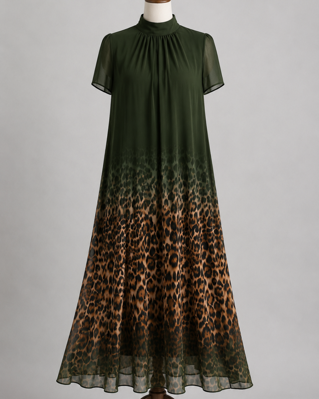 Vivienne | Leopard Gradient Maxi Dress