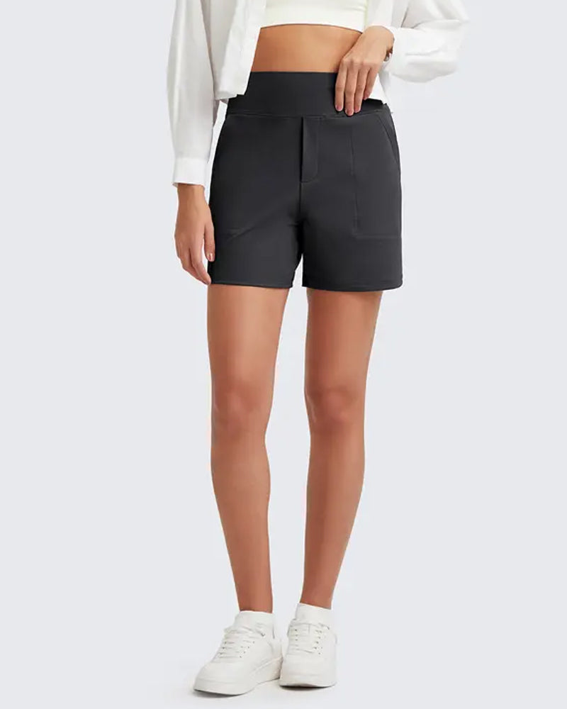 Veloura | High-Waisted Walking Shorts