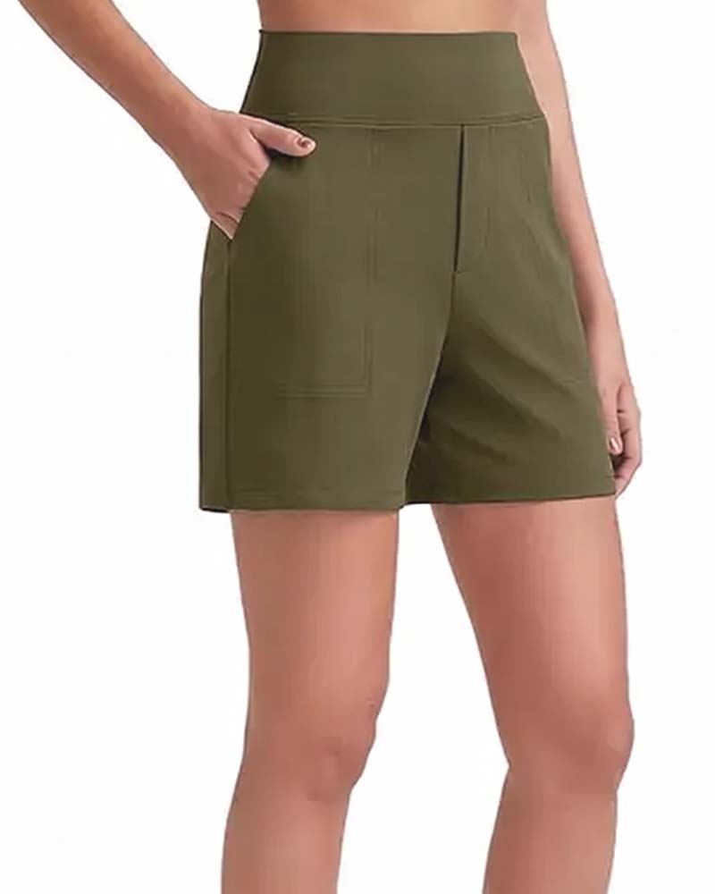Veloura | High-Waisted Walking Shorts