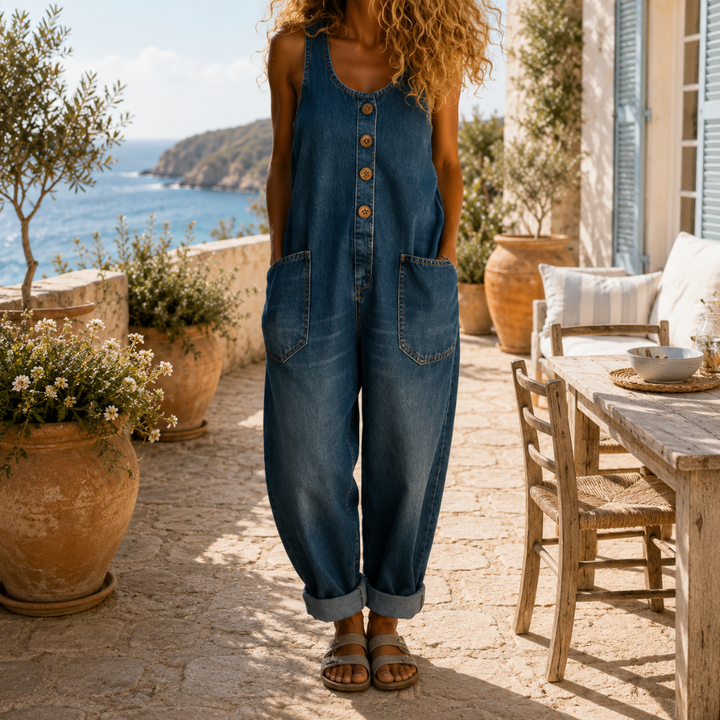 Sadie | Vintage Washed Denim Overalls
