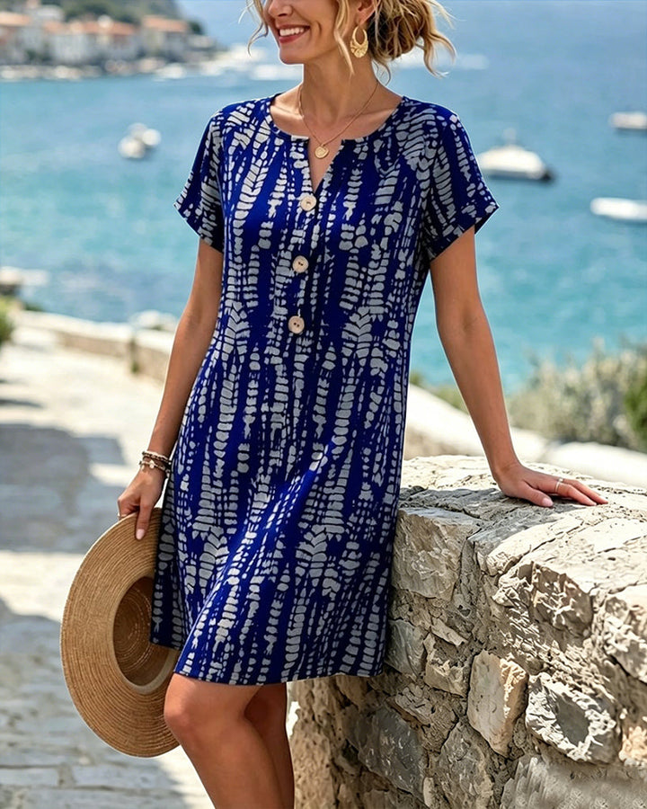 Sienna | Contrast Print Summer Dress