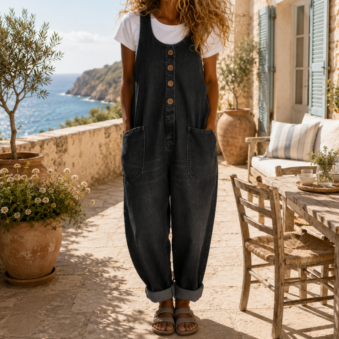 Sadie | Vintage Washed Denim Overalls