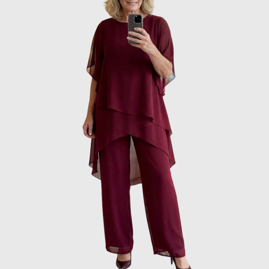 Helen™ | Draped Palazzo Suit