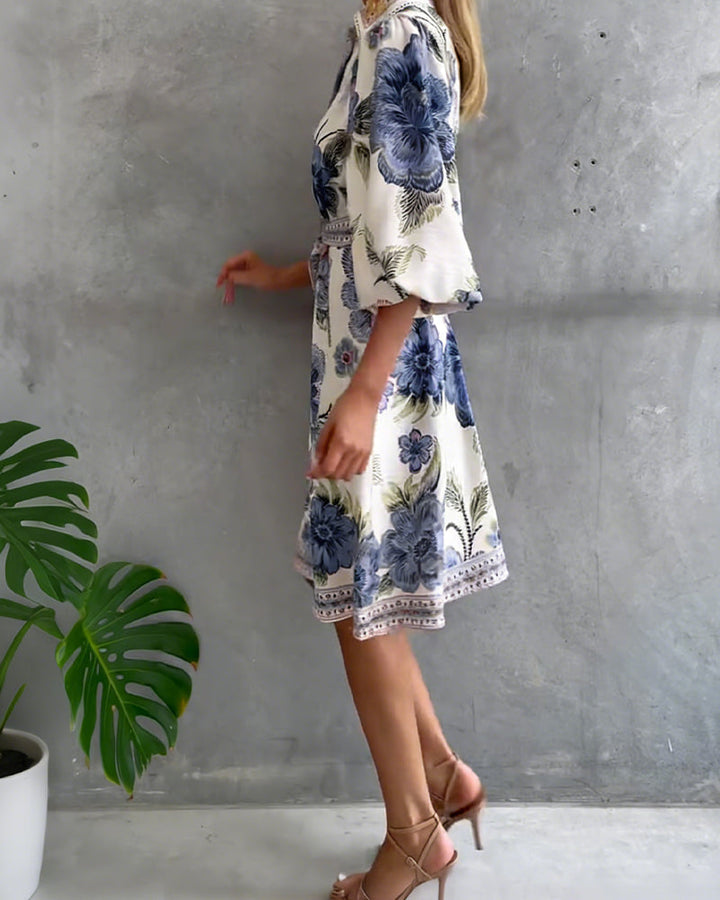 Rosalie | Floral Button Midi Dress