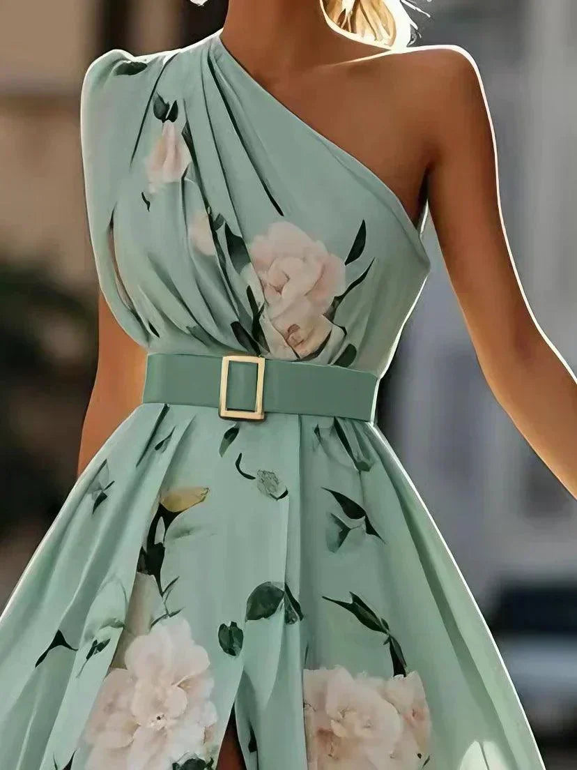 Julie | Floral One-Shoulder Maxi