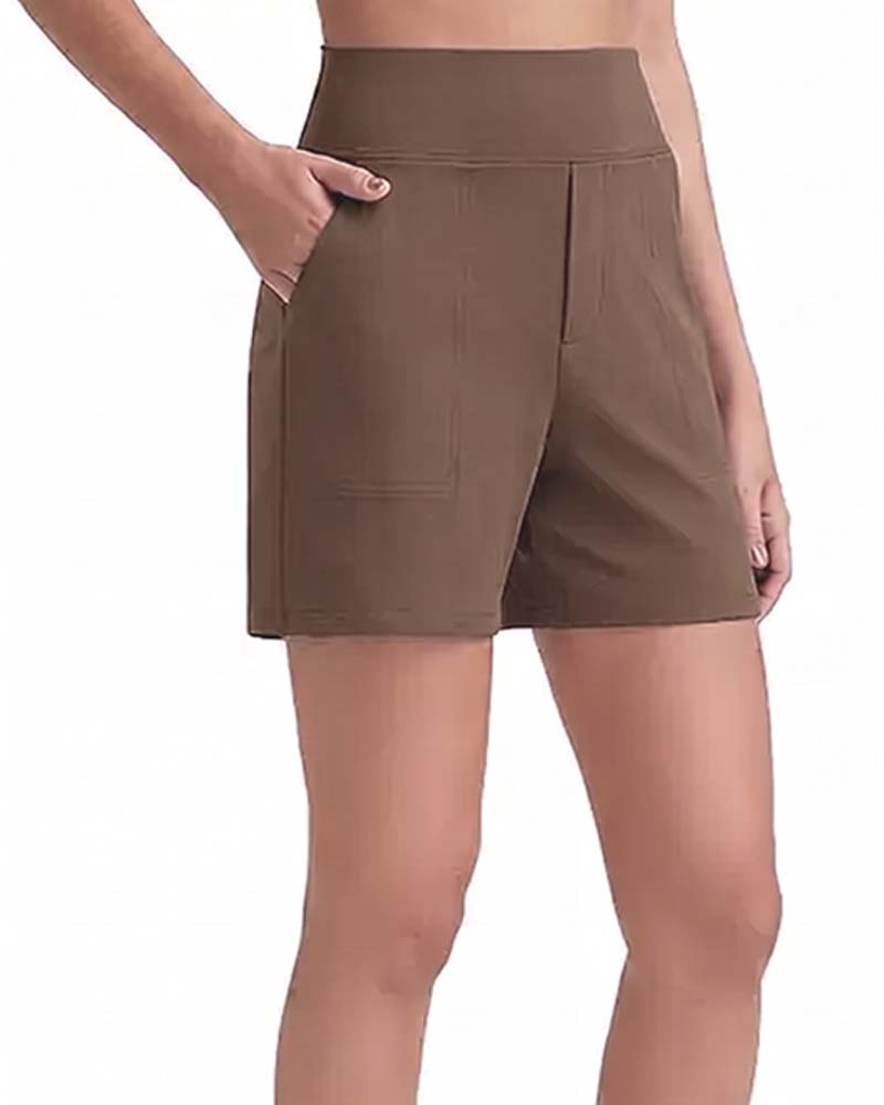 Veloura | High-Waisted Walking Shorts