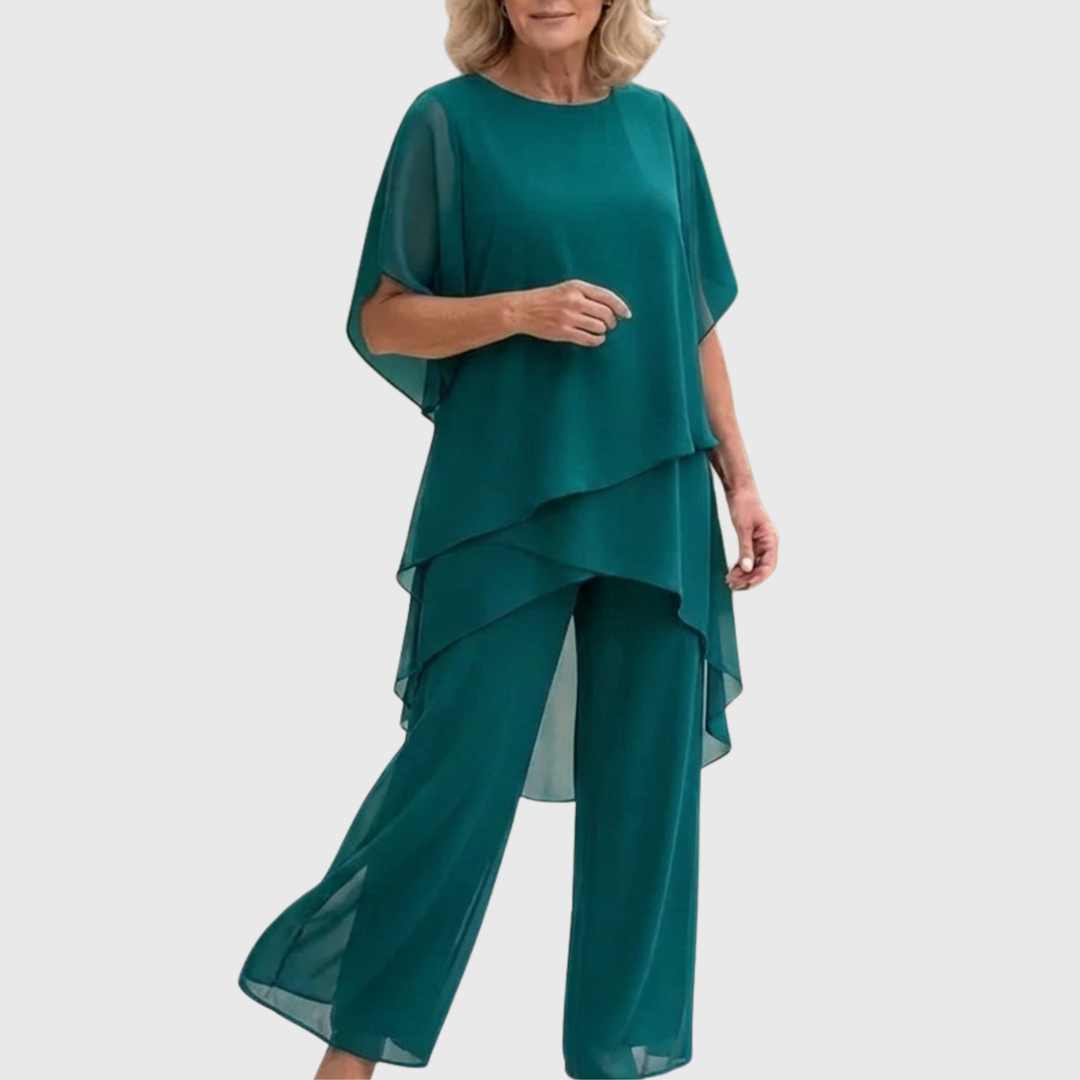 Helen™ | Draped Palazzo Suit