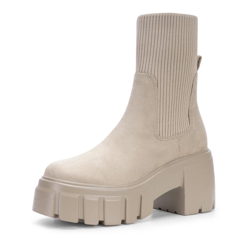 AVA™ - Women Chelsea Ankle Boots Chunky Slip On Booties