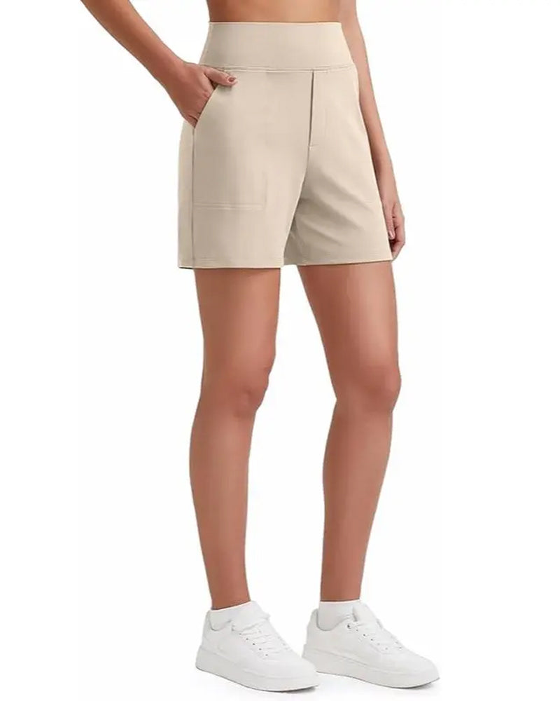 Veloura | High-Waisted Walking Shorts