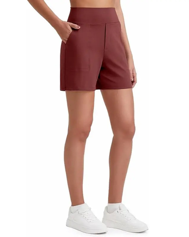 Veloura | High-Waisted Walking Shorts