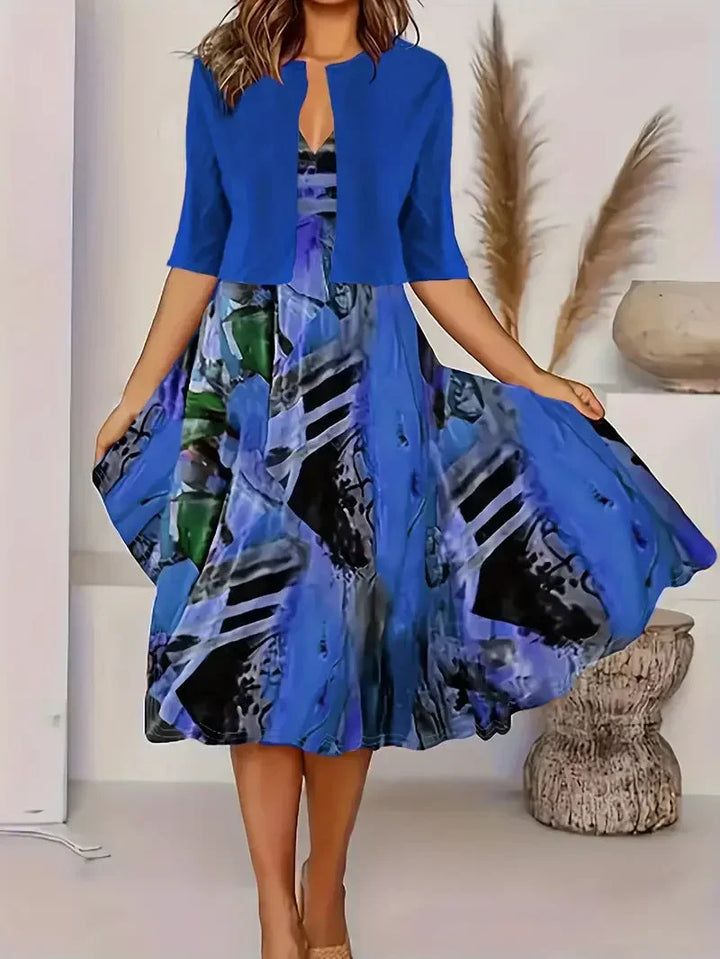 Valencia™ | Elegant Long Skirt Two-Piece Set