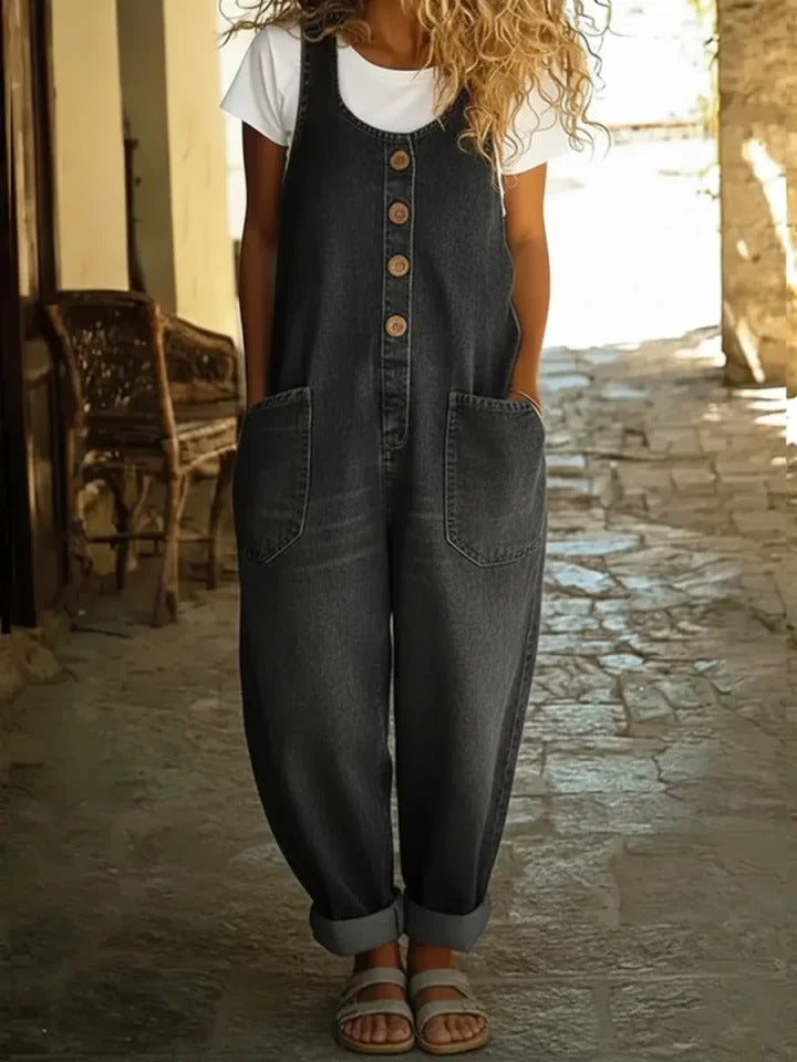 Mila™ | Relaxed Denim Jumpsuit
