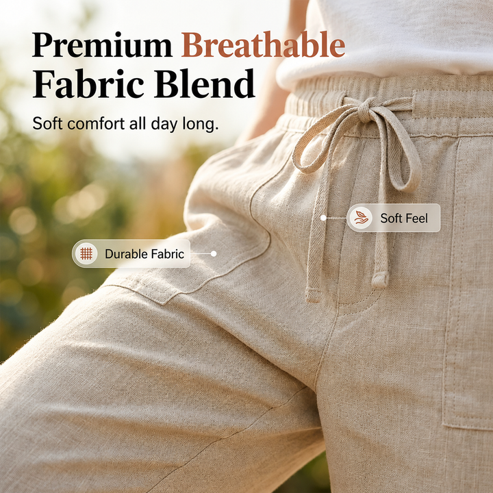 Laluna | Cotton Linen Comfort Shorts