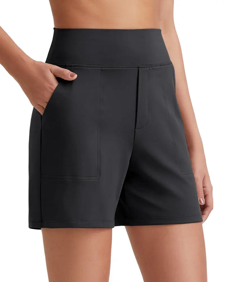 Veloura | High-Waisted Walking Shorts