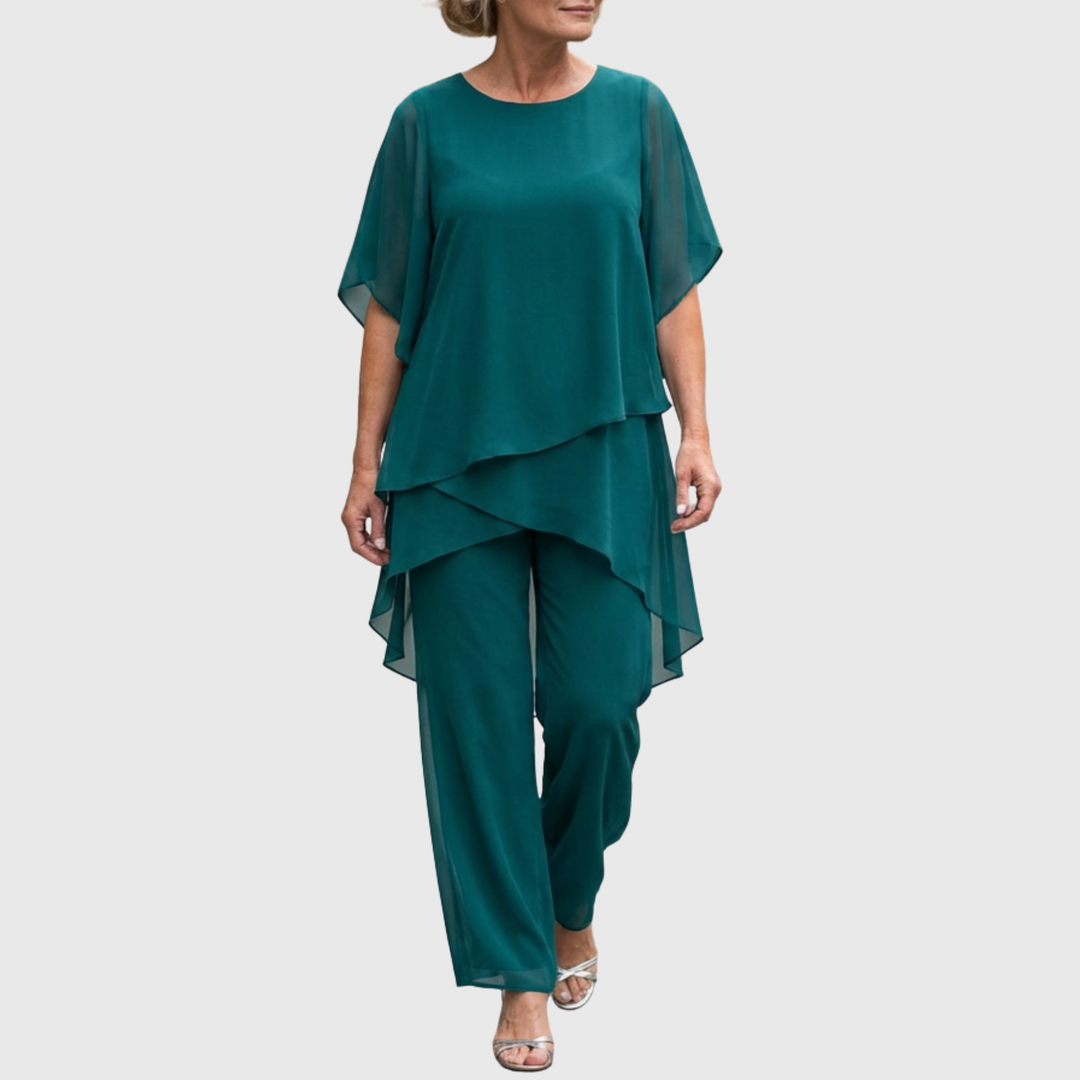 Helen™ | Draped Palazzo Suit