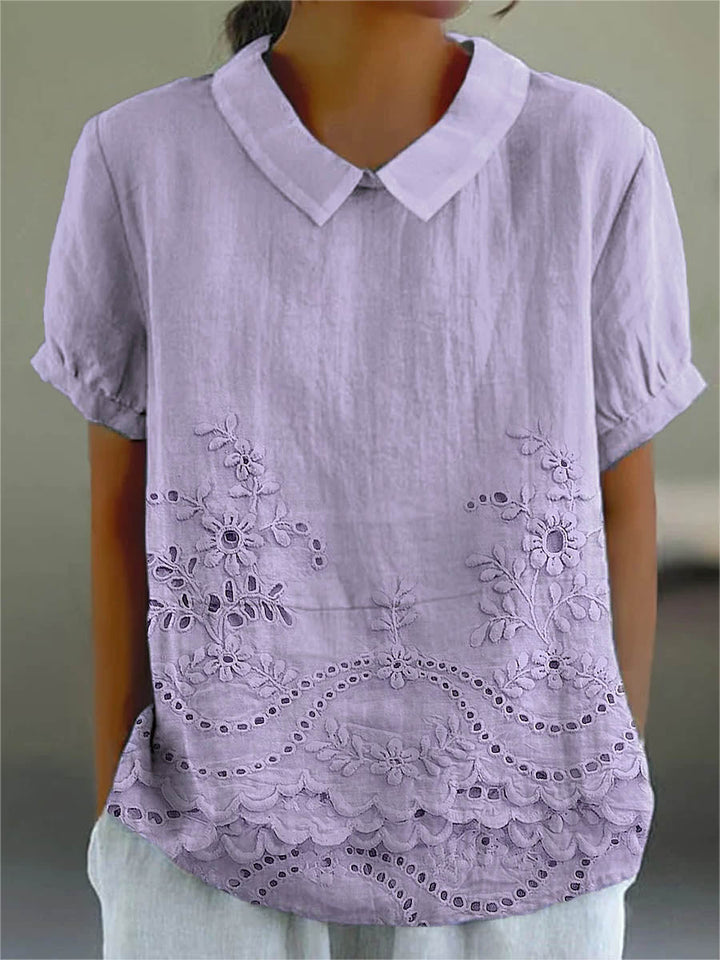 Elise™ | Flattering Embroidered Blouse