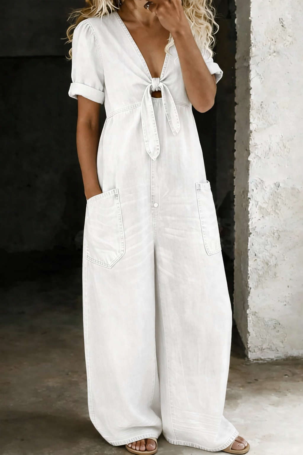 Maya | Relaxed Denim Jumpsuit