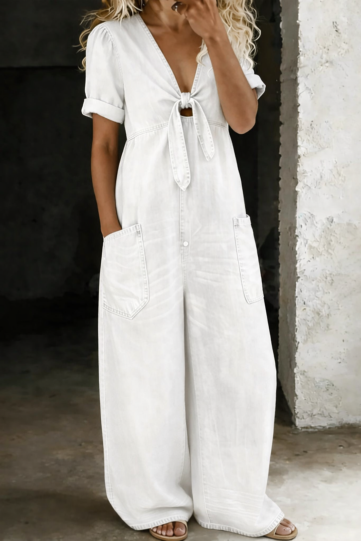 Maya | Relaxed Denim Jumpsuit