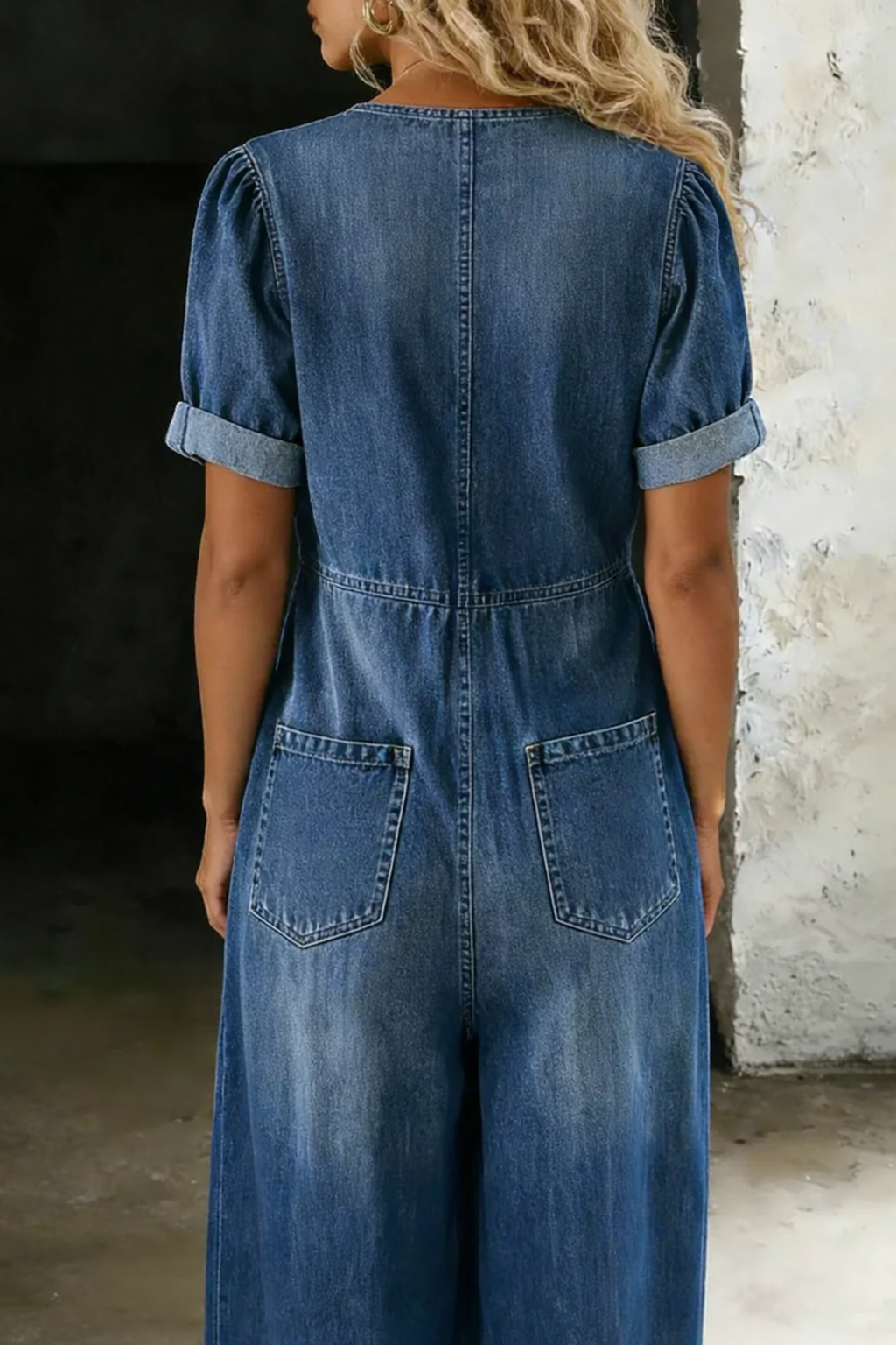 Maya | Relaxed Denim Jumpsuit