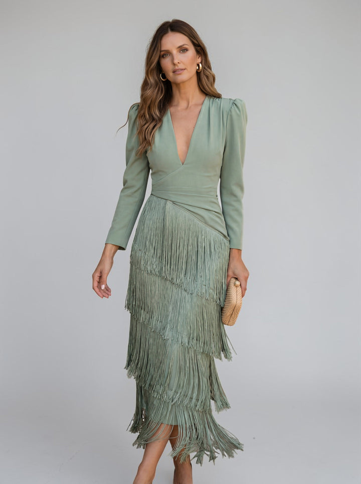 Tamsin™ | Elegant Fringe Dress
